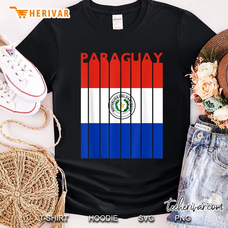 Paraguay Vintage Paraguayan Flag Tshirt Vacation Shirt