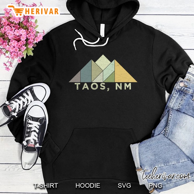 Taos Nm Vintage Mountain Version Hoodie