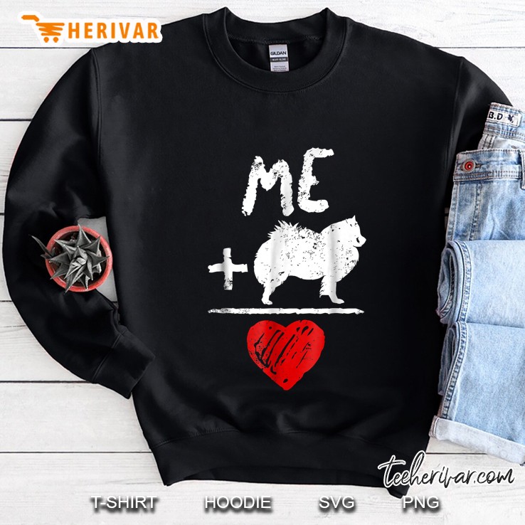 Me Plus American Eskimo Dog Equal Love Sweatshirt