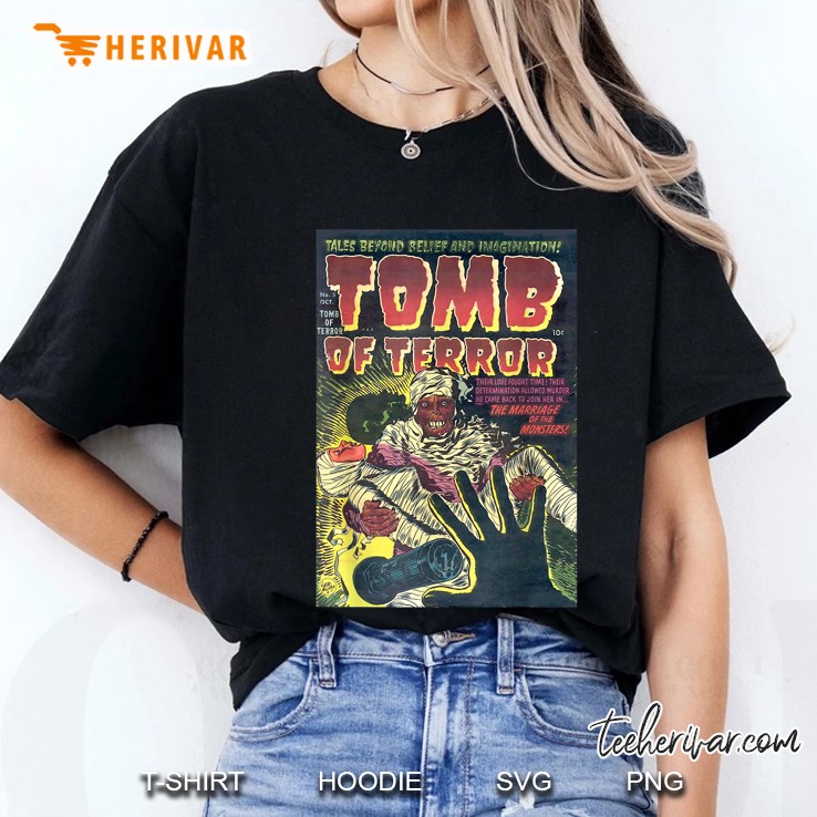 Tomb Of Terror 5 Horror Comic Book Cover Ladies Tee