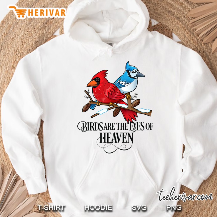 Birds Are The Eyes Of Heaven Cardinal Blue Jay Hoodie