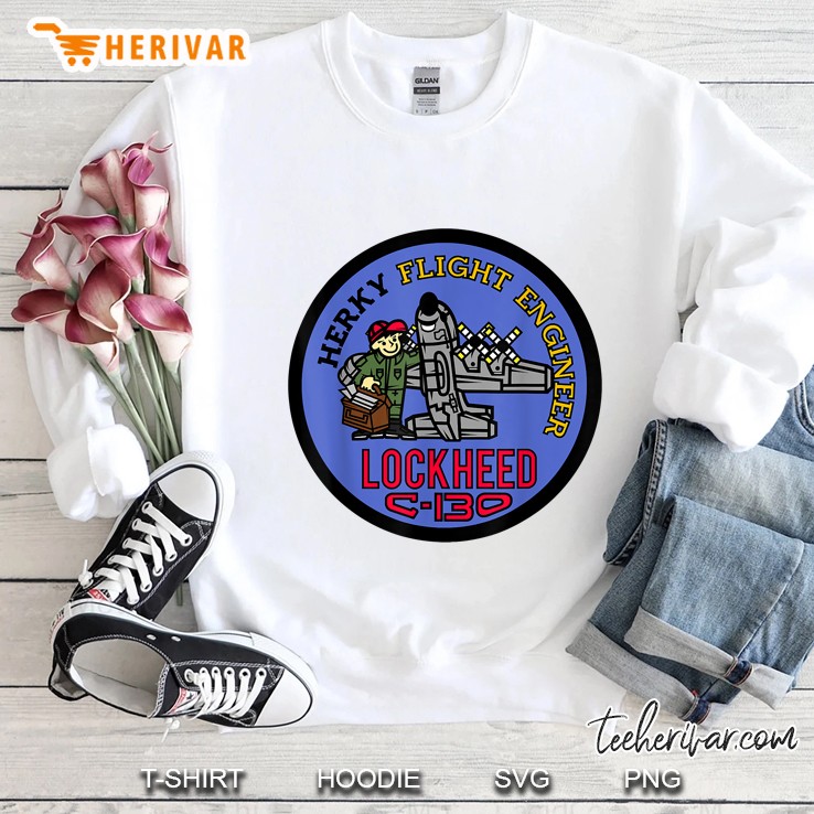 Herky Flight Engineer Lockheed C-130 Sweatshirt