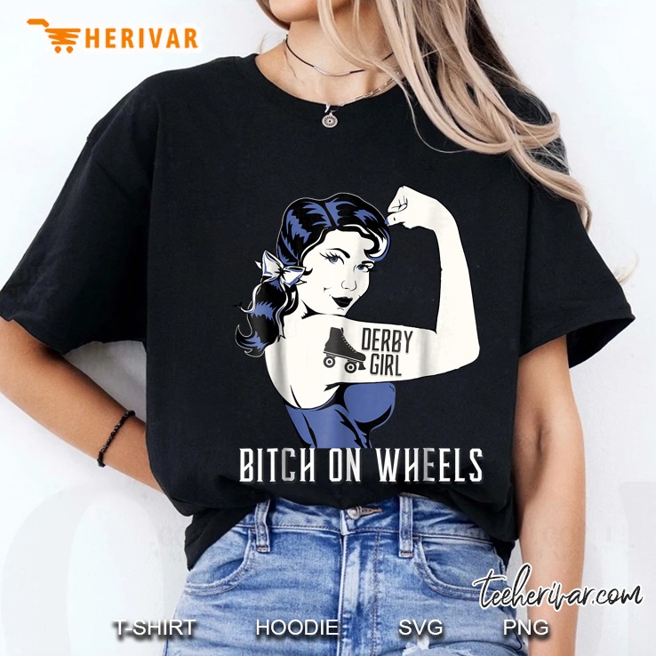 Derby Girl Bitch On Wheels Ladies Tee