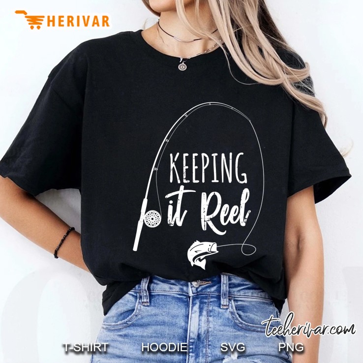 Keeping It Reel Funny Fishing Pole Ladies Tee