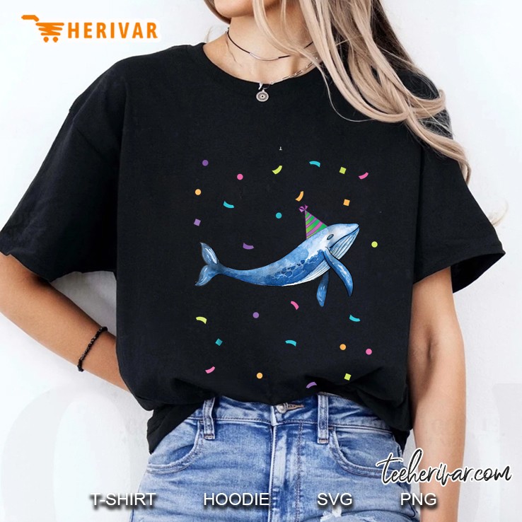 Humpback Blue Whale Birthday Ladies Tee