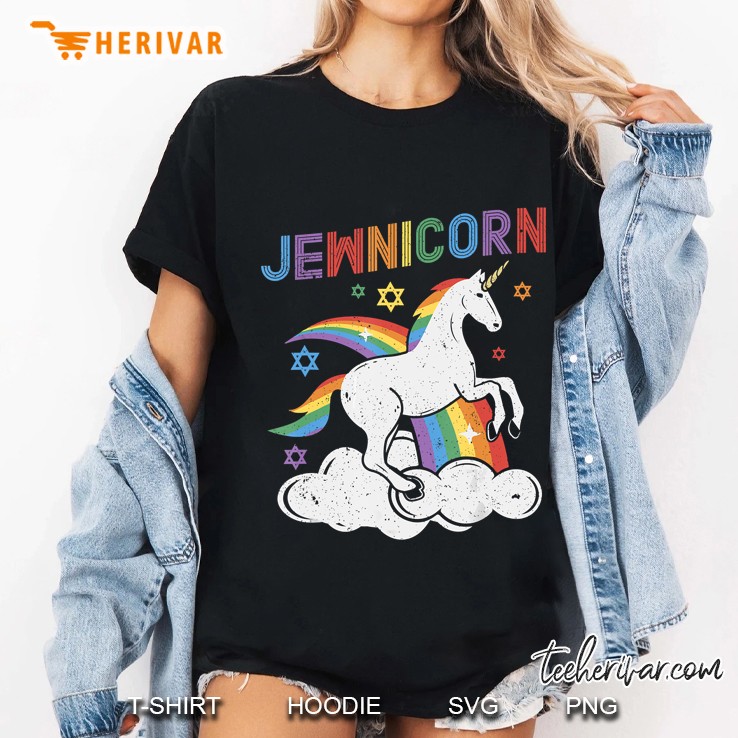 Jewnicorn Funny Jewish Unicorn Ladies Tee