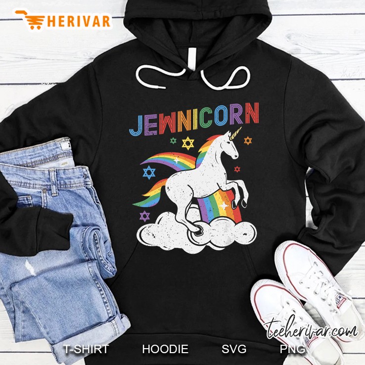 Jewnicorn Funny Jewish Unicorn Hoodie