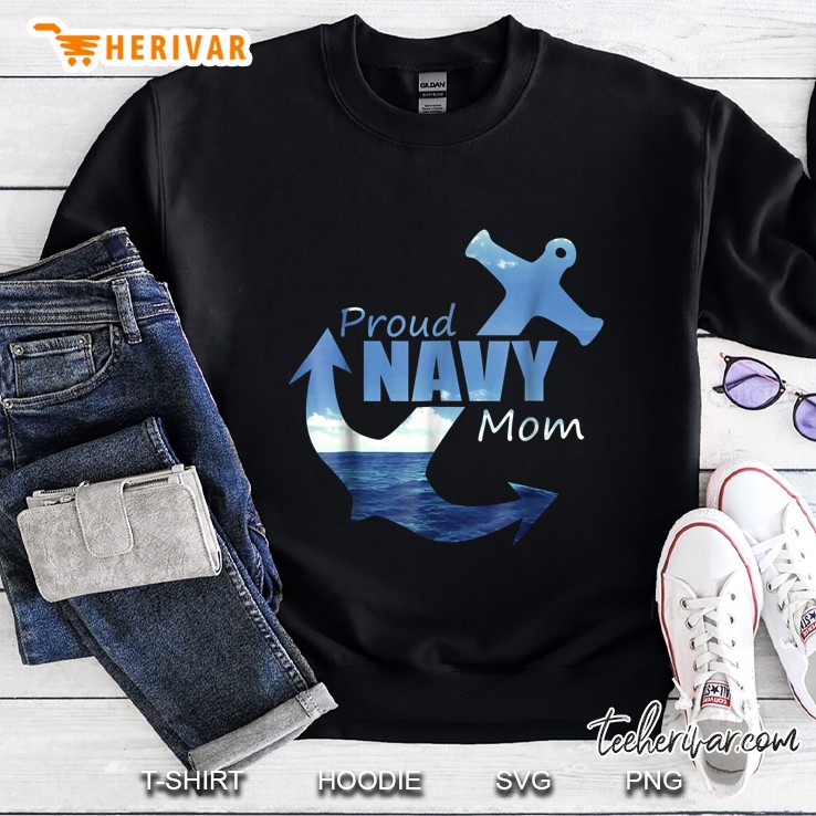Proud Navy Mom Sweatshirt