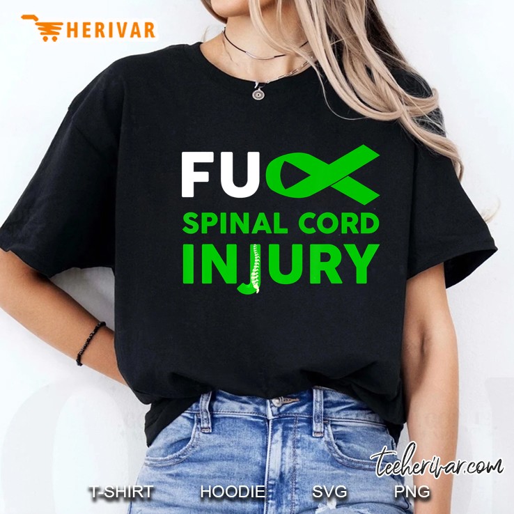 Fuck Spinal Cord Injury Awareness Ladies Tee