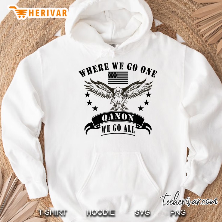 Q Anon Wwg1wgaW American Flag Eagle Patriotic Hoodie