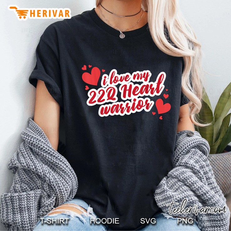 I Love My 22Q Heart Warrior Ladies Tee