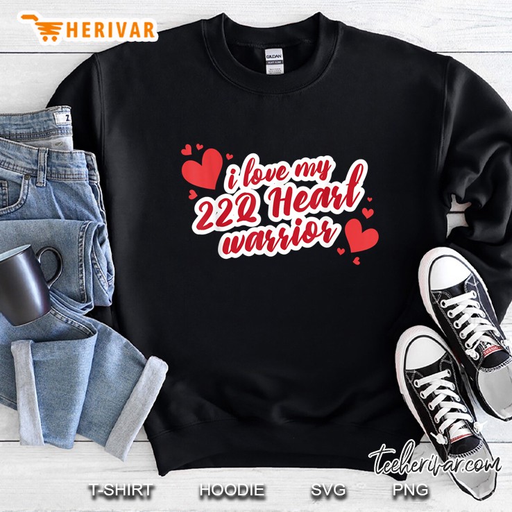 I Love My 22Q Heart Warrior Sweatshirt