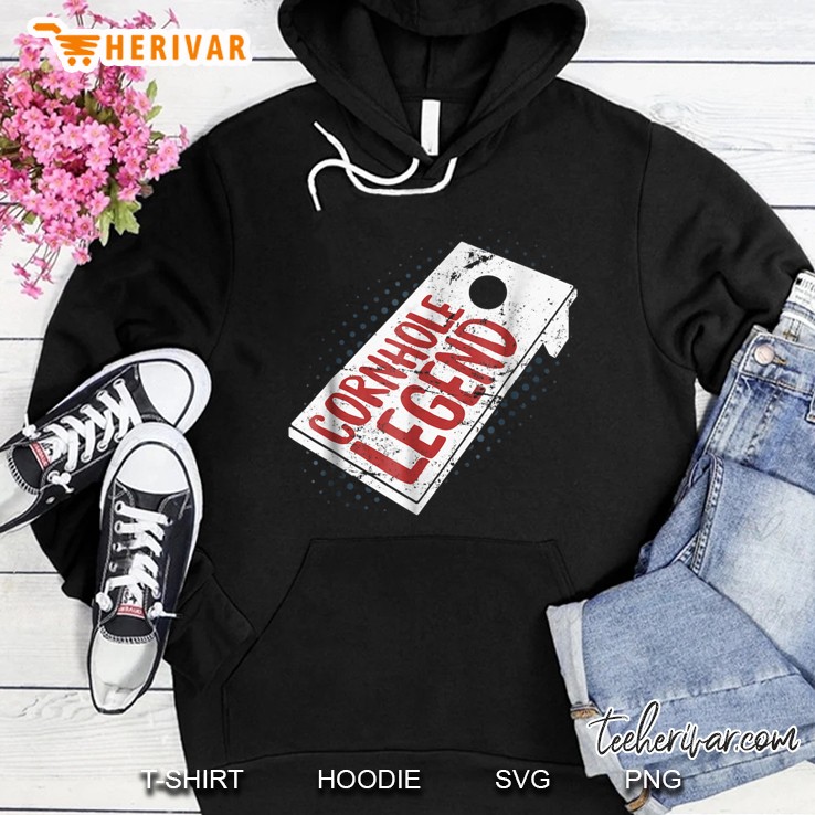 Cornhole Legend Funny Bean Bag Toss Hoodie