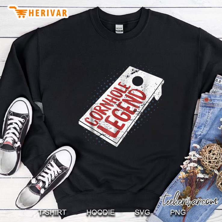 Cornhole Legend Funny Bean Bag Toss Sweatshirt