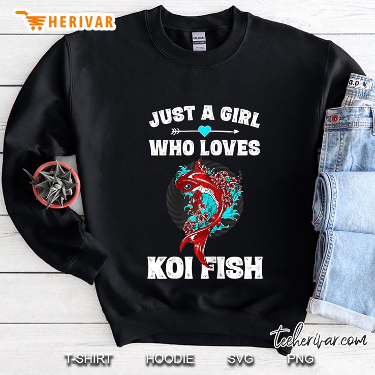 Just A Girl Who Loves Koi Fish Sweatshirt