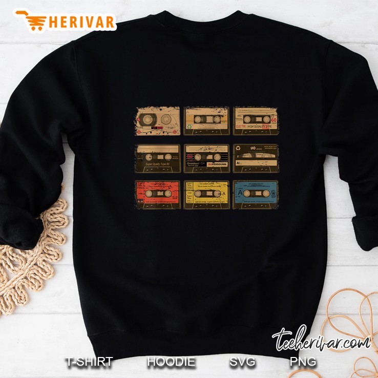 Nine Vintage Cassette Tapes Sweatshirt