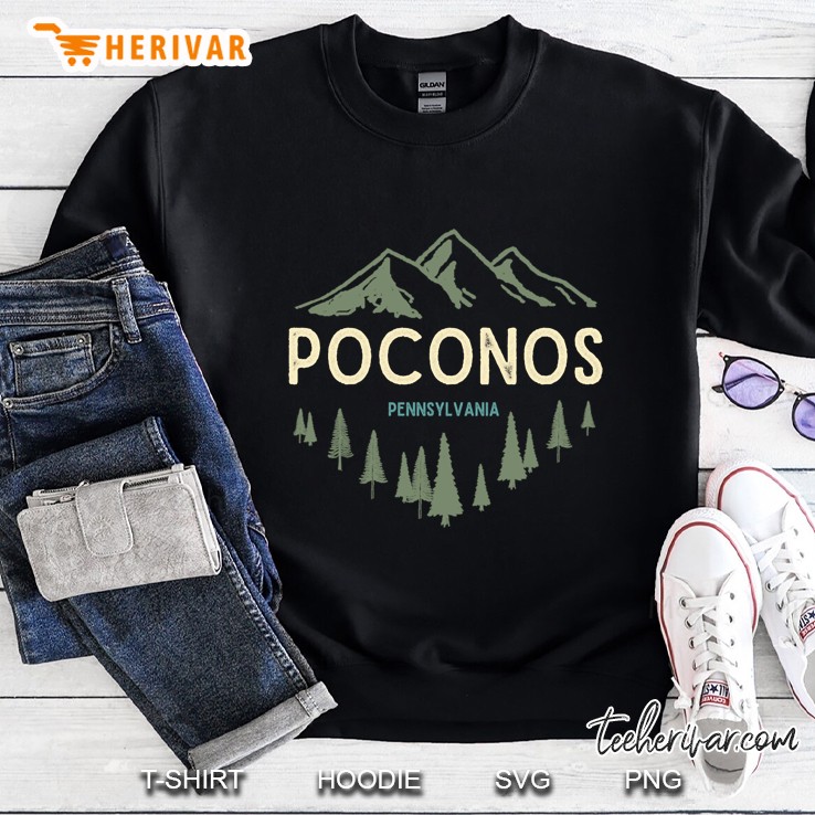 Poconos Pennsylvania Mountains Version Sweatshirt
