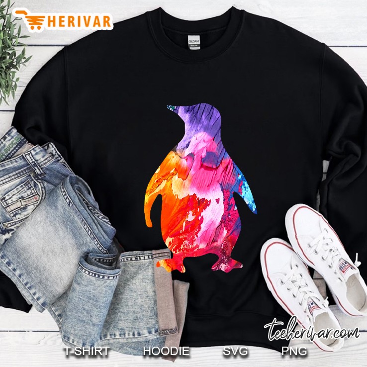 Penguin Abstract Art Penguin Lovers Sweatshirt