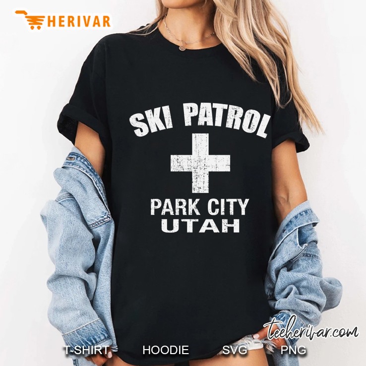 Retro Official Park City Utah Ski Patrol Ladies Tee