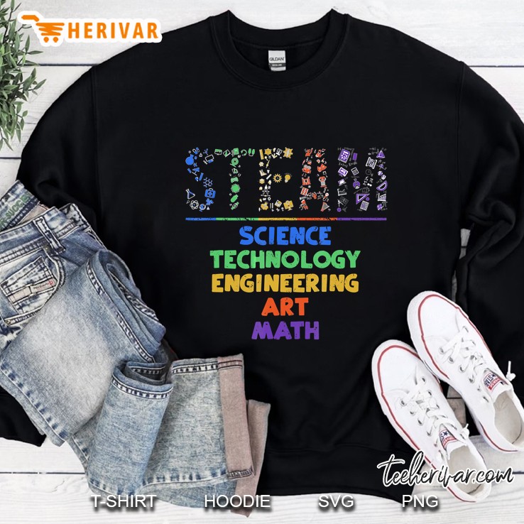 STEAM Science Technology Engineering Art Math Sweatshirt