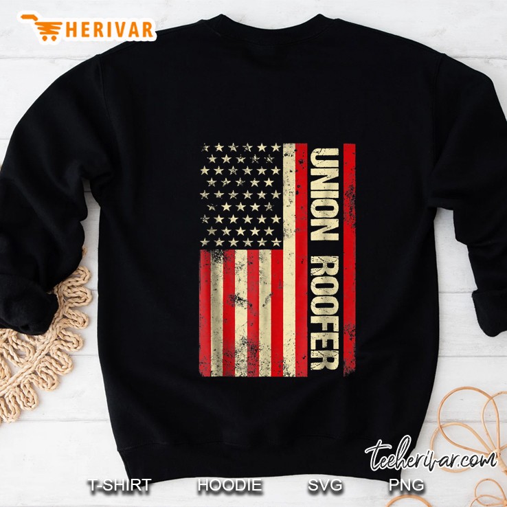 Union Roofer American Flag Sweatshirt