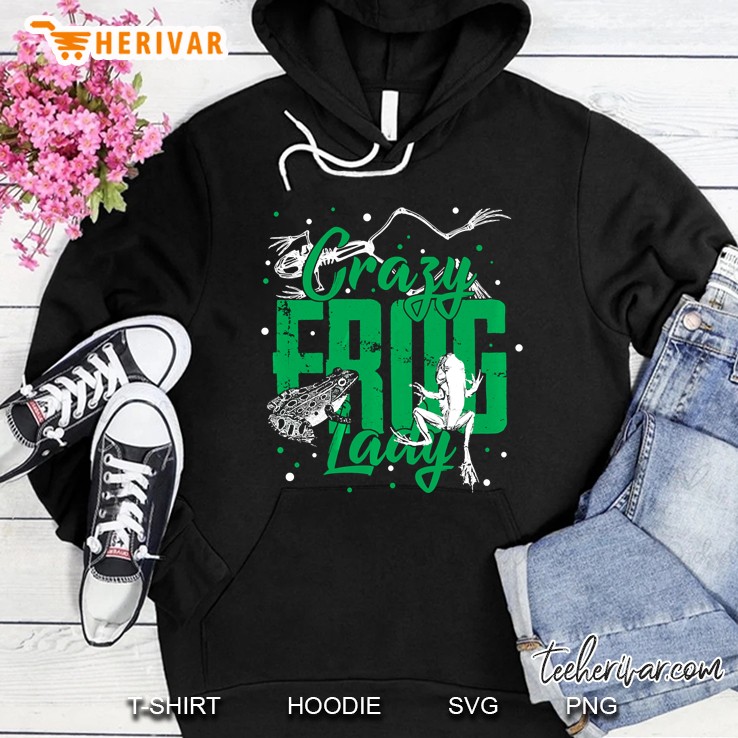 Crazy Lady Frog Hoodie