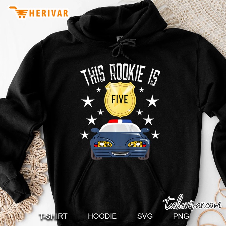 This Rookie Is Five Police Officer Car Version Hoodie