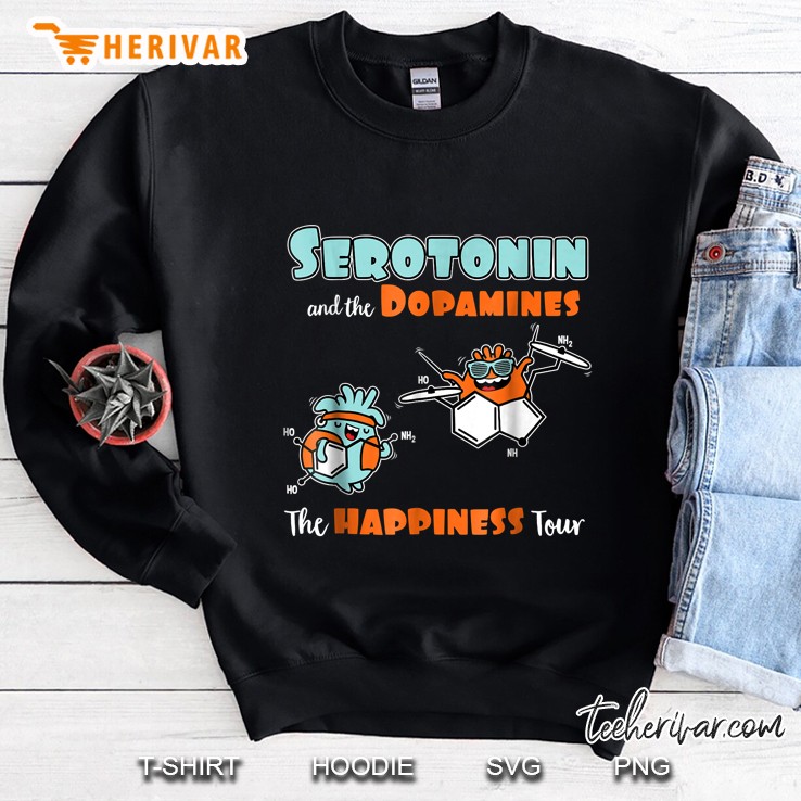 The Happiness Tour Featuring Serotonin And The Dopamines Sweatshirt