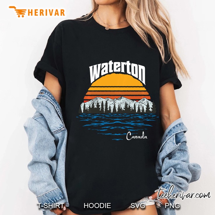 Vintage Waterton Lake Alberta Canada National Park Ladies Tee