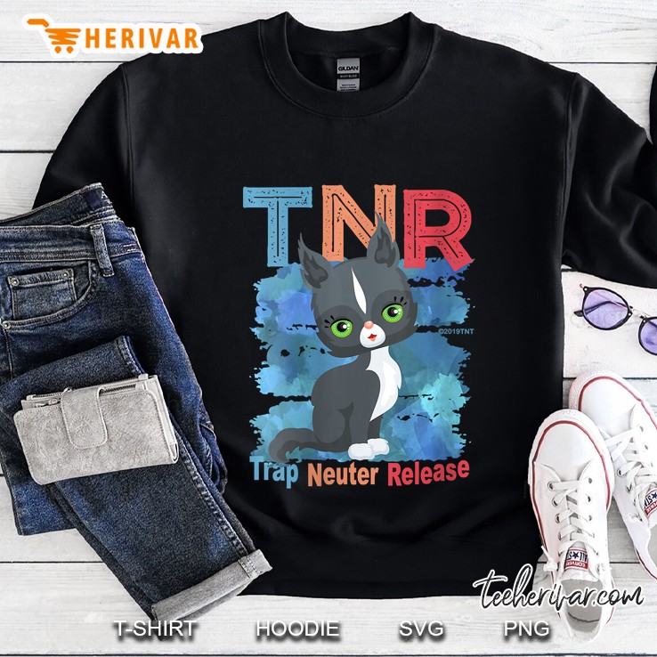 Tnr Trap Neuter Release Feral Cat Awareness Sweatshirt