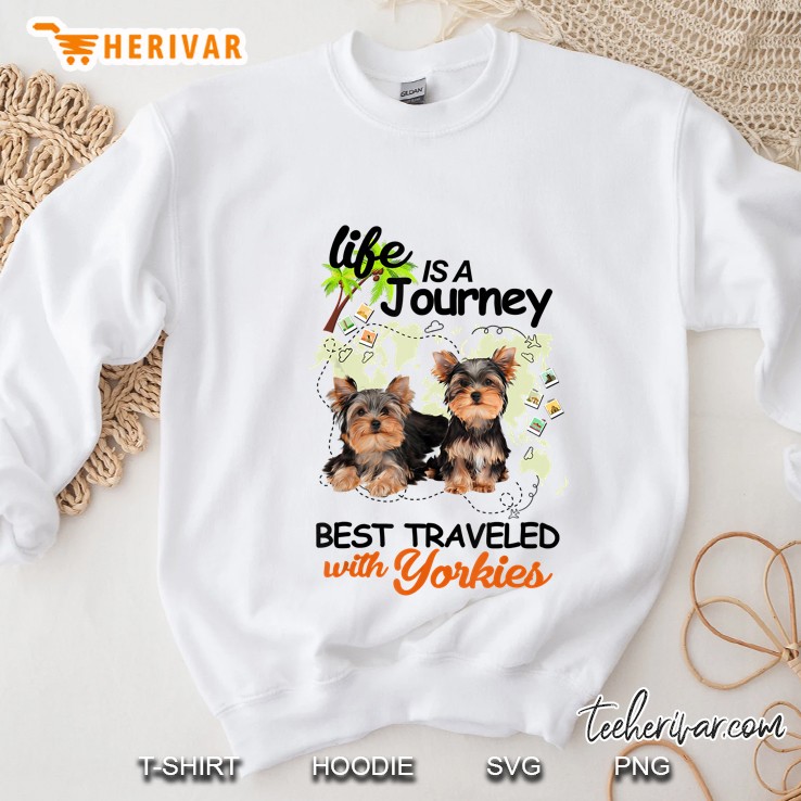 Best Traveled With Yorkies Dog Sweatshirt