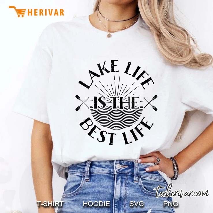 Lake Life Is The Best Life - Sunrise Over Water Ladies Tee
