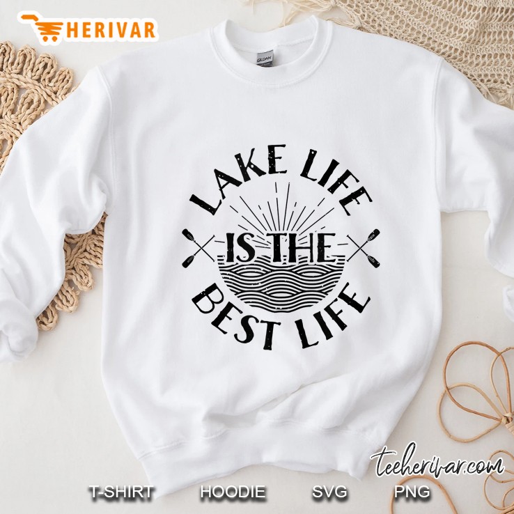 Lake Life Is The Best Life - Sunrise Over Water Sweatshirt