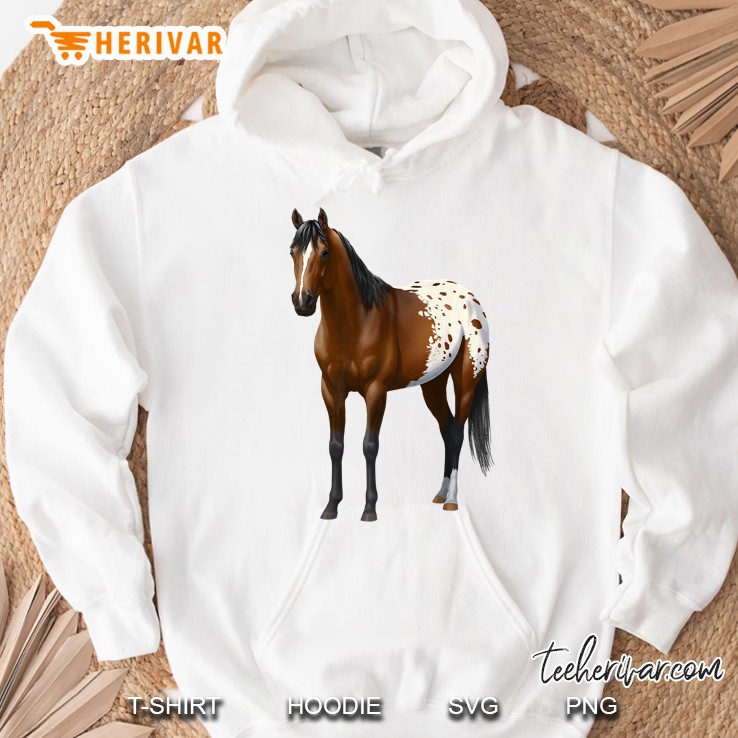 Beautiful Brown Bay Appaloosa Horse Hoodie