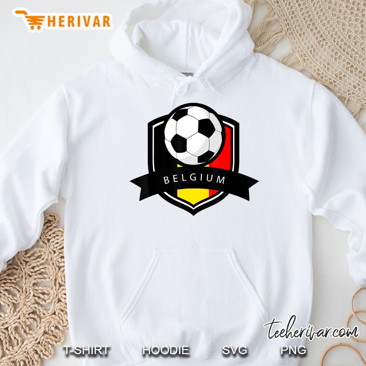 Belgium Soccer Ball Belgian Flag Hoodie