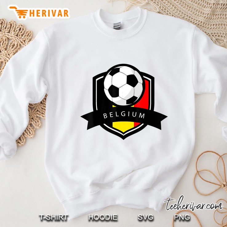 Belgium Soccer Ball Belgian Flag Sweatshirt