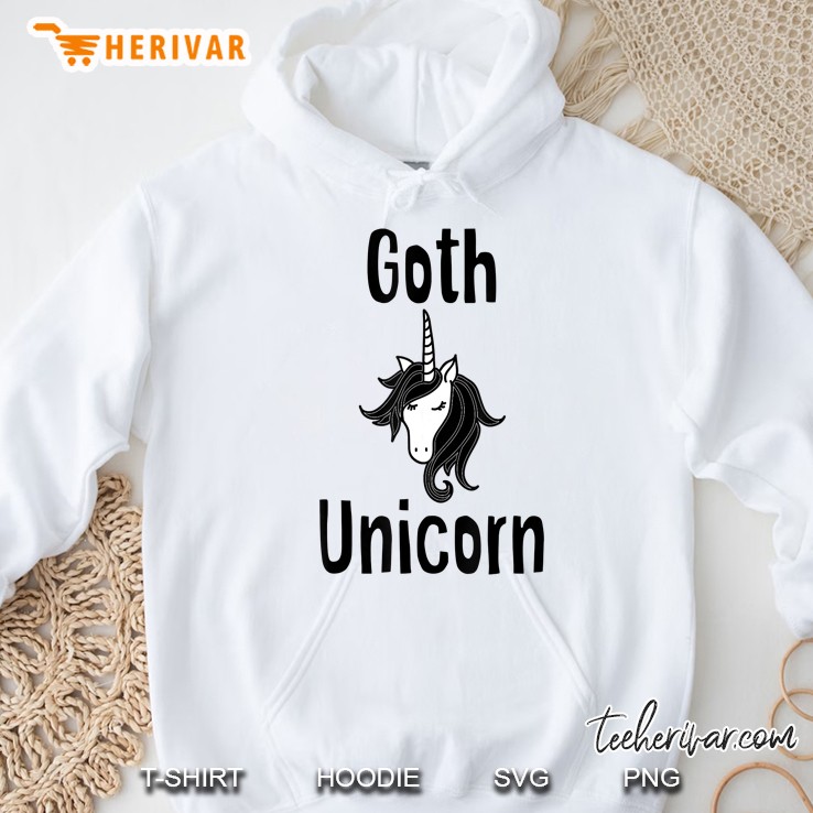 Goth Unicorn Hoodie