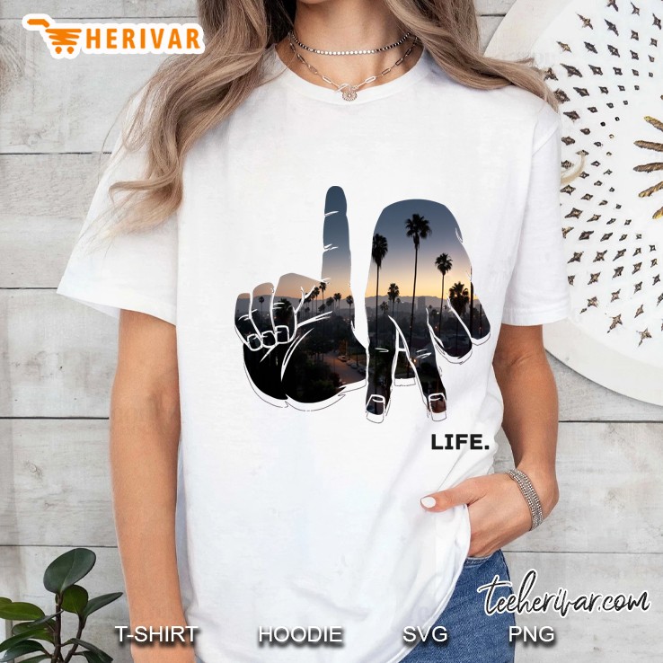 Life Los Angeles Hand Sign Ladies Tee