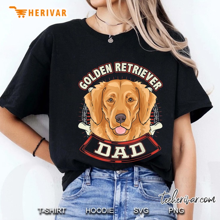 Golden Retriever Dad Ladies Tee