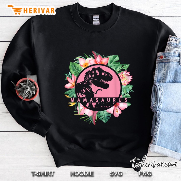 Mamasaurus T Rex Skeleton Floral Version Sweatshirt