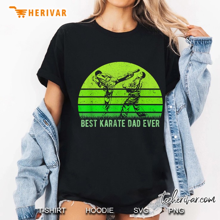 Best Karate Dad Ever Vintage Version Ladies Tee