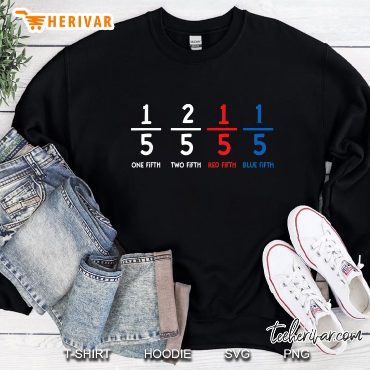 One Fifth Two Fifth Red Fifth Blue Fifth Sweatshirt