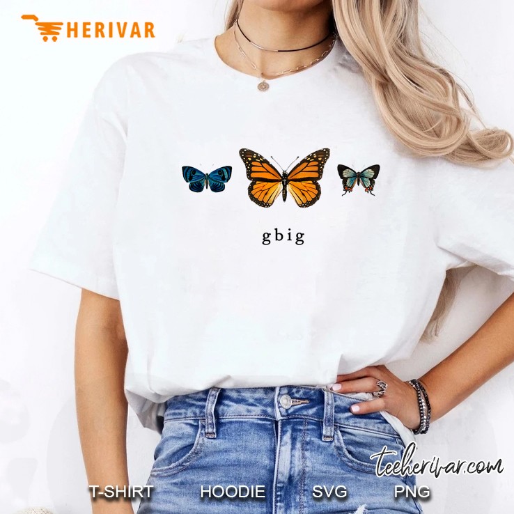 Grand Big G-Big Pledge Rush Sorority Vintage Butterflies Ladies Tee