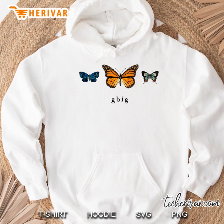 Grand Big G-Big Pledge Rush Sorority Vintage Butterflies Hoodie