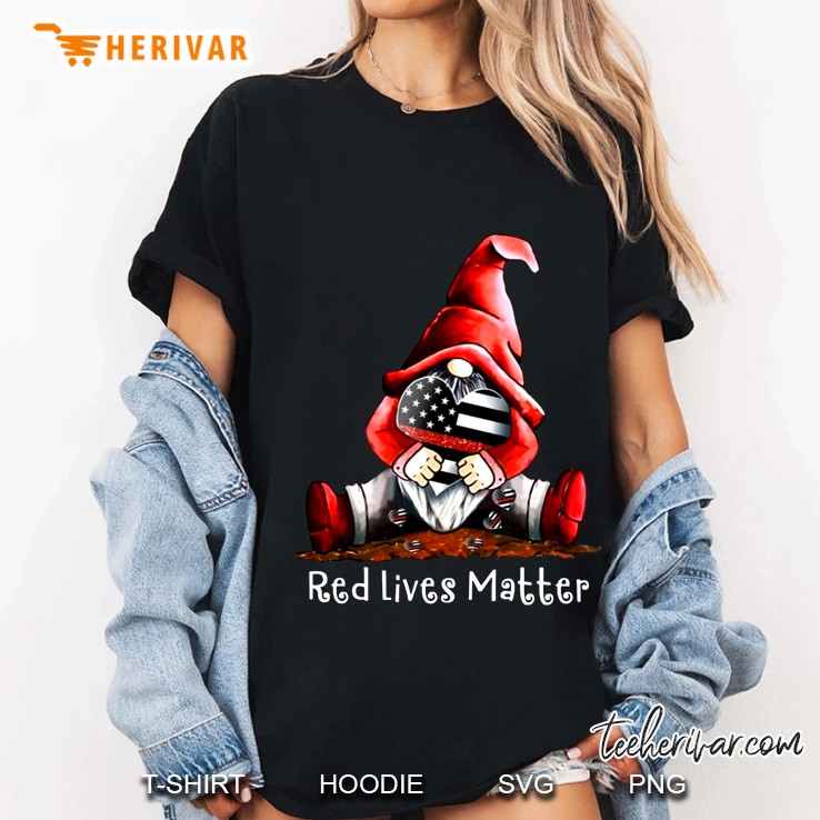Red Lives Matter Gnomes Version Ladies Tee