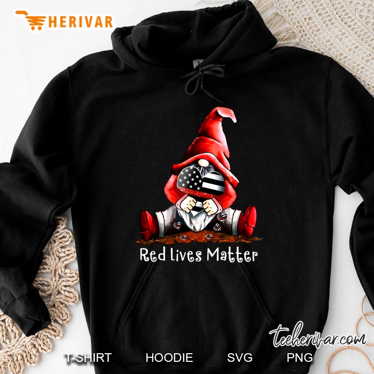 Red Lives Matter Gnomes Version Hoodie