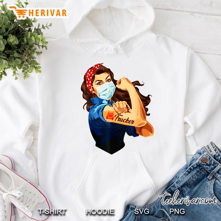 Trucker Strong Women Coronavirus Hoodie