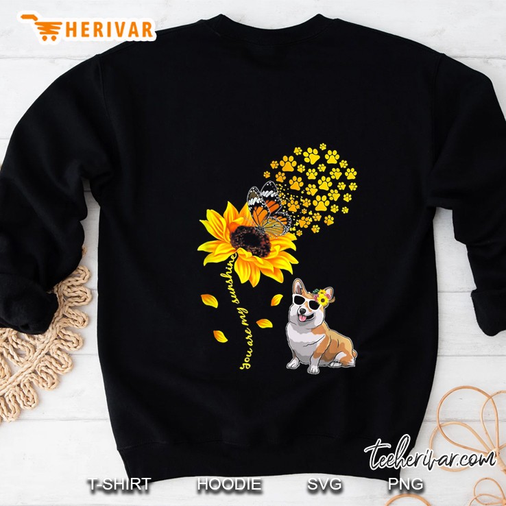 You Are My Sunshine Sunflower Corgi Sweatshirt