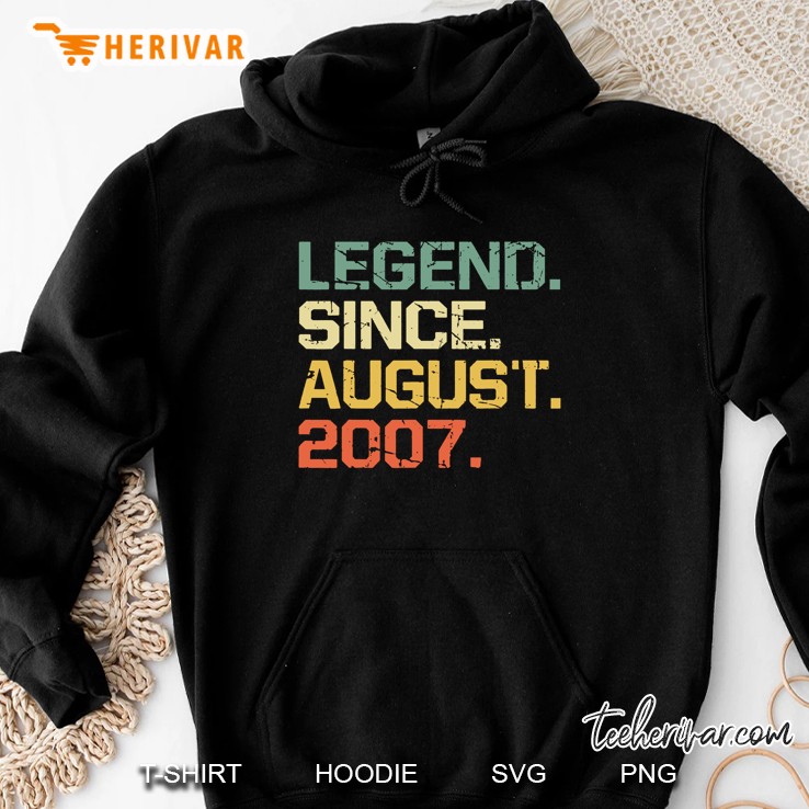 Legend Since August 2007 Vintage Version2 Hoodie
