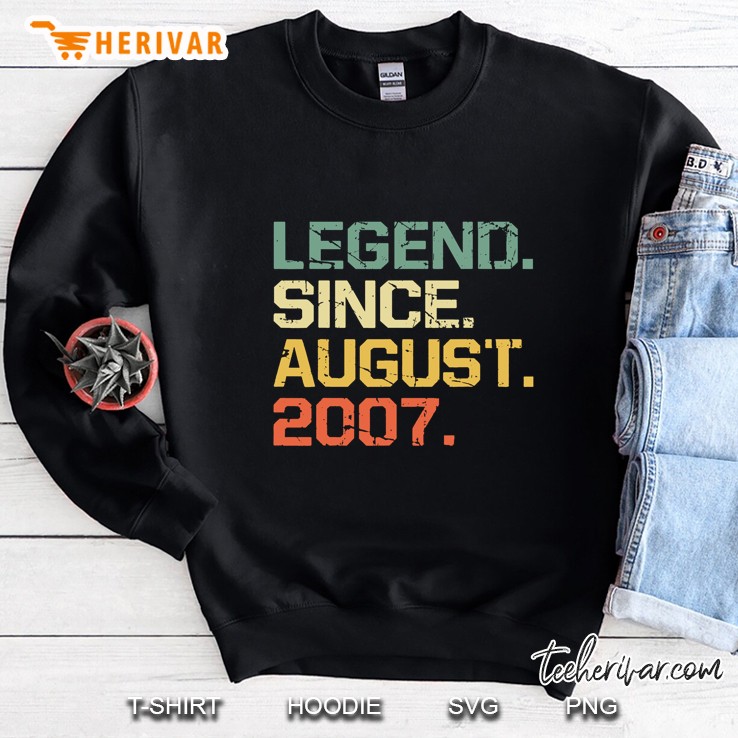 Legend Since August 2007 Vintage Version2 Sweatshirt